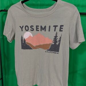 Zoe + Liv Green Cotton Blend Tee